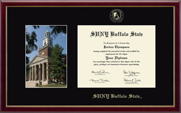 Buffalo State College Campus Scene Diploma Frame in Galleria