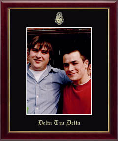 Delta Tau Delta Fraternity 8" x 10" - Wall Hanging Embossed Photo Frame in Galleria