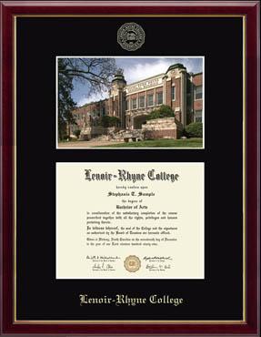 Lenoir-Rhyne University Campus Scene Diploma Frame in Galleria