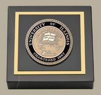 University of Illinois Brass Masterpiece Medallion Paperweight