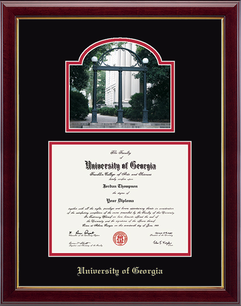 University of Georgia Campus Scene Diploma Frame in Gallery