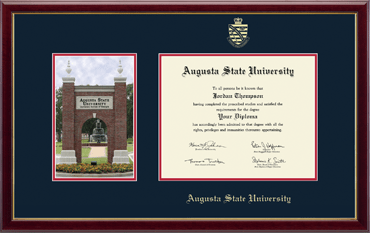Augusta State University Campus Scene Edition Diploma Frame in Galleria