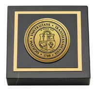 Transylvania University Gold Engraved Medallion Paperweight