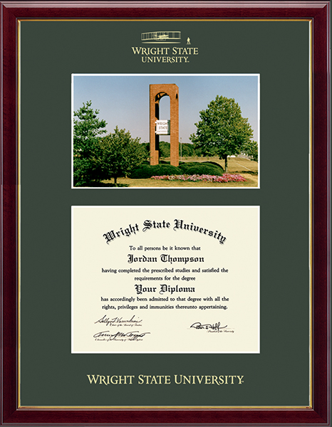 Wright State University Campus Scene Edition Diploma Frame in Galleria