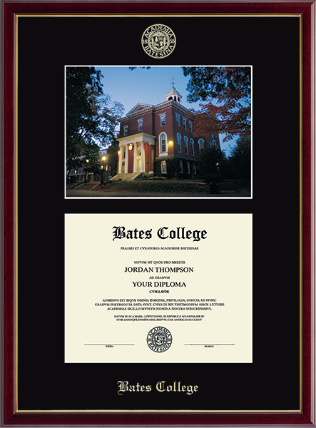 Bates College Campus Scene Edition Diploma Frame in Galleria