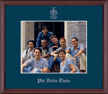 Phi Delta Theta Fraternity 8" x 10" - Wall Hanging Embossed Photo Frame in Camby