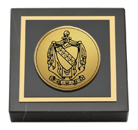 Tau Kappa Epsilon Fraternity Gold Engraved Medallion Paperweight