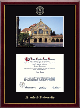 Stanford University Campus Scene Edition Diploma Frame in Galleria