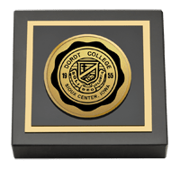 Dordt College Gold Engraved Medallion Paperweight