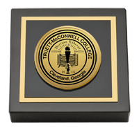 Truett McConnell College Gold Engraved Medallion Paperweight