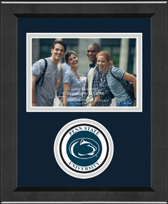Pennsylvania State University Lasting Memories Circle Logo Photo Frame in Arena