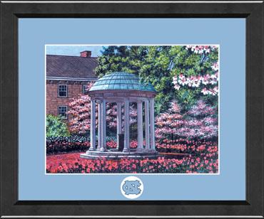 University of North Carolina Chapel Hill diploma frame - Lasting Memories Fanfare Campus Frame - Old Well in Arena