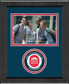 The University of Mississippi Lasting Memories Circle Logo Photo Frame in Arena