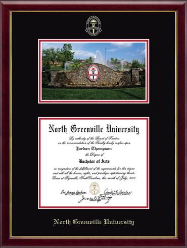 North Greenville University Campus Scene Edition Diploma Frame in Galleria
