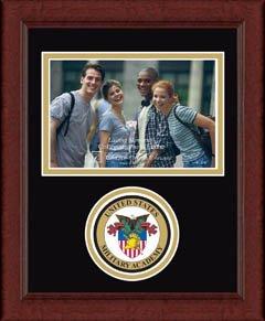 United States Military Academy Lasting Memories Circle Logo Photo Frame in Sierra