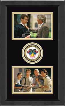 United States Military Academy Lasting Memories Double Circle Logo Photo Frame in Arena