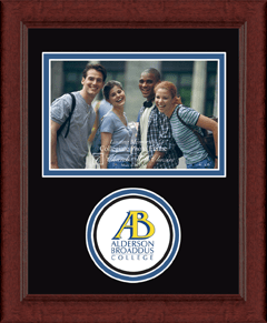 Alderson-Broaddus College Lasting Memories Circle Logo Photo Frame in Sierra