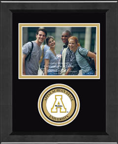 Appalachian State University Lasting Memories Circle Logo Photo Frame in Arena