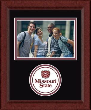 Missouri State University Lasting Memories Circle Logo Photo Frame in Sierra