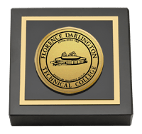 Florence-Darlington Technical College paperweight - Engraved Medallion Paperweight - Web Only