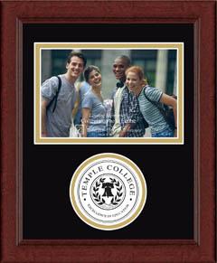 Temple College photo frame - Lasting Memories Circle Logo Photo Frame in Sierra