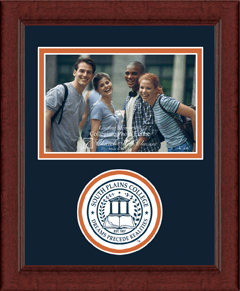South Plains College Lasting Memories Circle Logo Photo Frame in Sierra