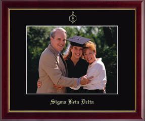 Sigma Beta Delta Honor Society Gold Embossed Photo Frame in Galleria