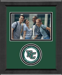York College of Pennsylvania Lasting Memories Circle Logo Photo Frame in Arena