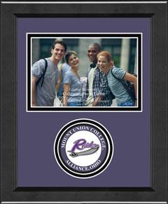 Mount Union College photo frame - Lasting Memories Circle Logo Photo Frame in Arena