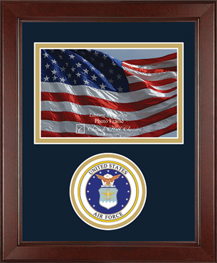 United States Air Force photo frame - Lasting Memories Circle Logo Photo Frame  in Sierra