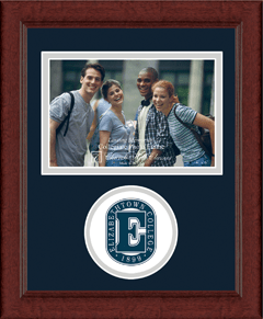 Elizabethtown College 4"x6" - Lasting Memories Circle Logo Photo Frame in Sierra
