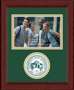 Humboldt State University  4"x6" - Lasting Memories Circle Logo Photo Frame in Sierra