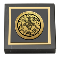 Iona College Gold Engraved Paperweight