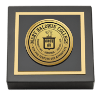 Mary Baldwin College Gold Engraved Paperweight