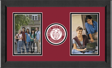 Grove City College Lasting Memories Double Circle Logo Photo Frame in Arena