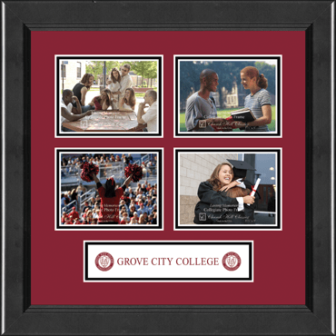 Grove City College Lasting Memories Quad Collage Photo Frame in Arena