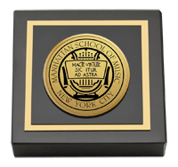 Manhattan School of Music Gold Engraved Medallion Paperweight