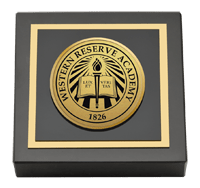 Western Reserve Academy Gold Engraved Paperweight