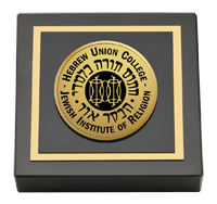 Hebrew Union College - Jewish Institute of Religion Gold Engraved Medallion Paperweight