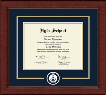 Hyde School diploma frame - Circle Logo Edition Diploma Frame in Sierra