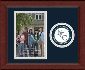 Northampton Community College Lasting Memories Circle Logo Photo Frame in Sierra