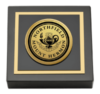 Northfield Mount Hermon School Gold Engraved Paperweight