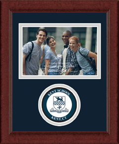 Kent School in Connecticut photo frame - Lasting Memories Circle Logo Photo Frame in Sierra