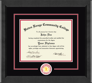 Baton Rouge Community College Lasting Memories Circle Logo Diploma Frame in Arena