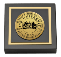 Fisk University Gold Engraved Medallion Paperweight