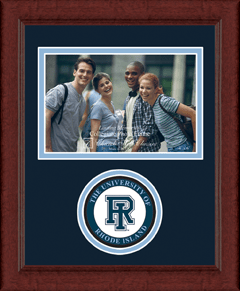 The University of Rhode Island photo frame - Lasting Memories Circle Logo Photo Frame in Sierra