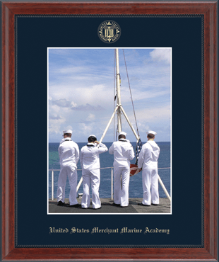 United States Merchant Marine Academy 8" x 10" - Embossed Photo Frame in Signet