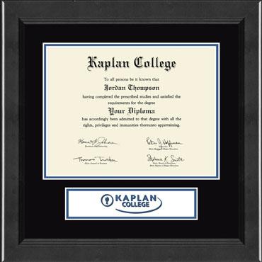 Kaplan College Lasting Memories Banner Diploma Frame in Arena
