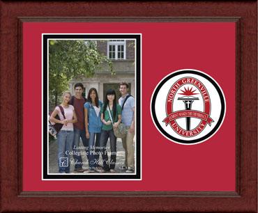 North Greenville University Lasting Memories Circle Logo Photo Frame in Sierra