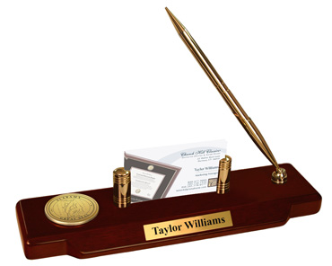 State of Alabama Gold Engraved Medallion Desk Pen Set